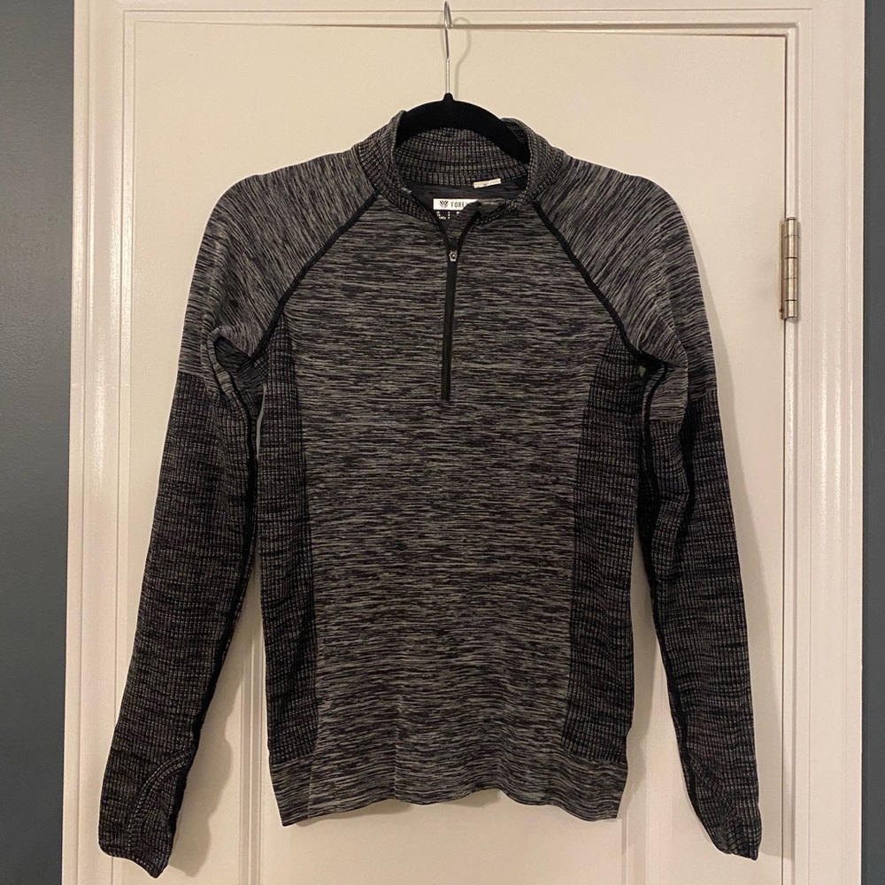 Forever 21 Quarter Zip Workout Top
